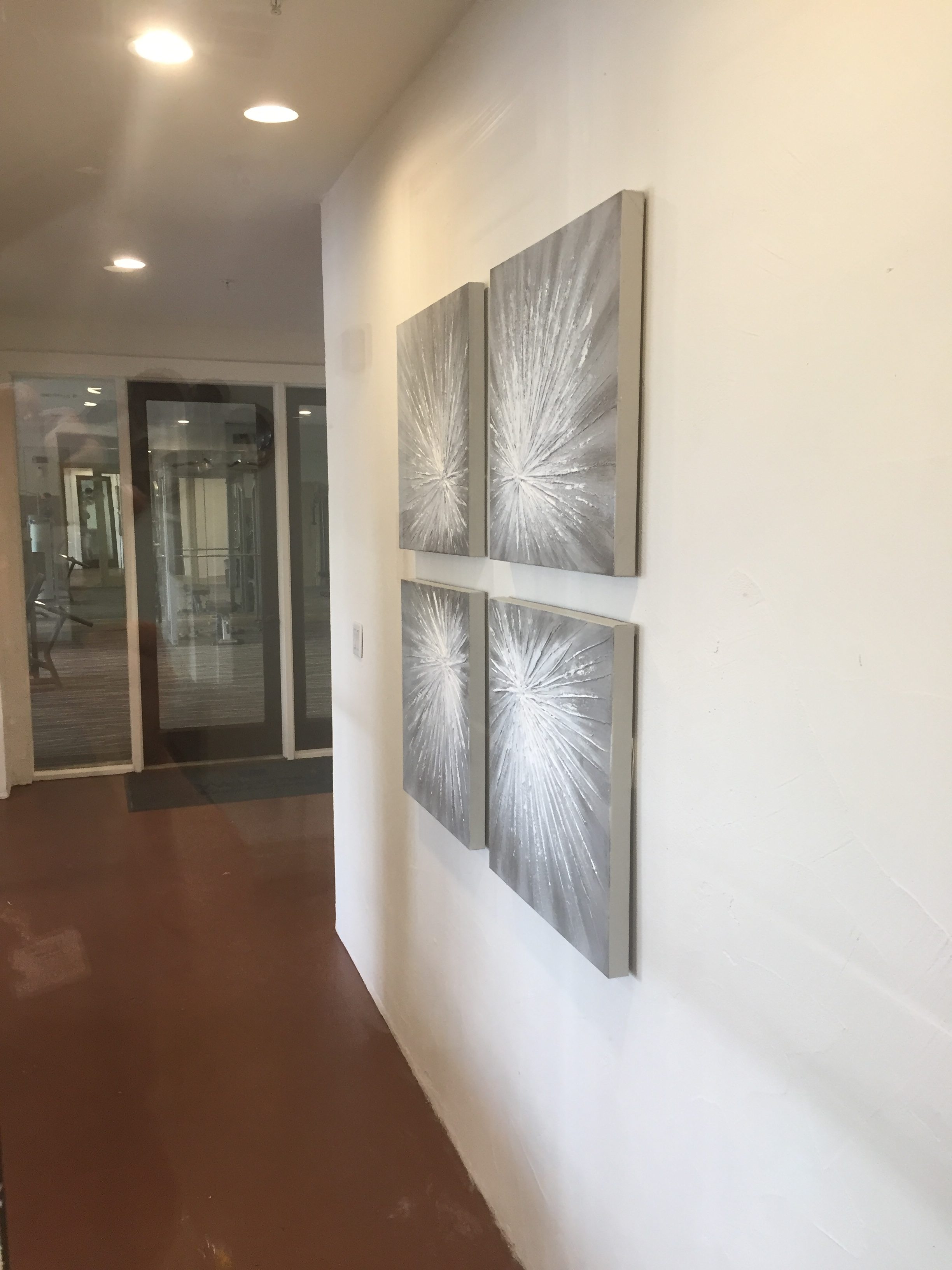 Paintings Installed with Security Hardware, Austin, Texas